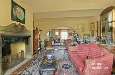 Maison de campagne à vendre Arezzo, Toscane, RIF 2993  weitere Ansicht WB mit Kamin