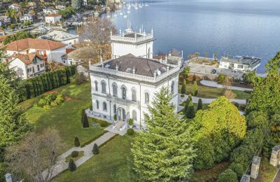 Villa historique à vendre 28040 Lesa, Piémont, Photo Drone