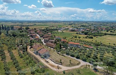 Maison de campagne à vendre Cortona, Toscane, RIF 3085 Vogelperspektive