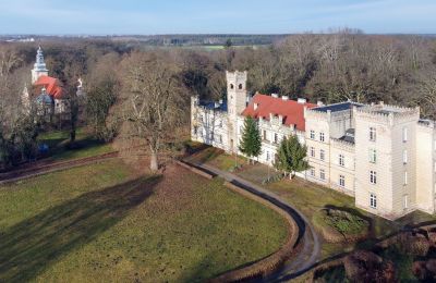 Château à vendre Gościeszyn, Pałac w Gościeszynie, Grande-Pologne, Photo Drone