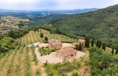 Maison de campagne à vendre Figline e Incisa Valdarno, Toscane, RIF 2966 Blick auf Anwesen