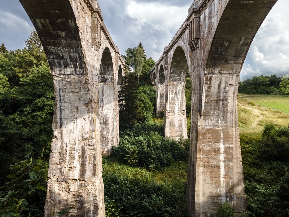 Alte Eisenbahnbrücke in Polen, Stańczyki