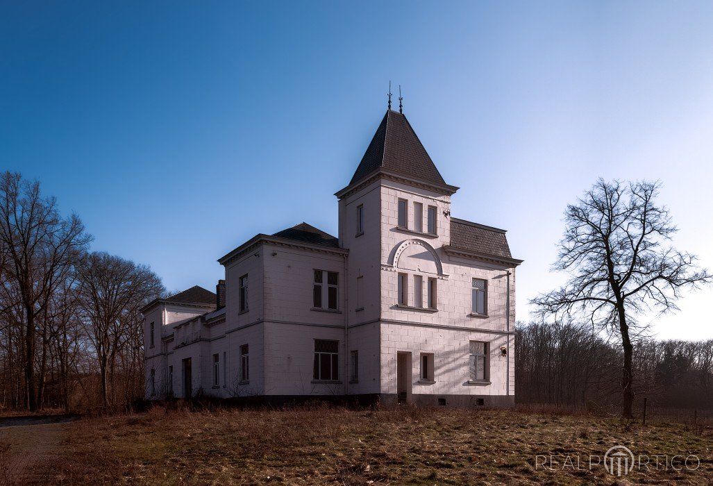 Weingut im Winter: Sonnenuntergang, Rillaar