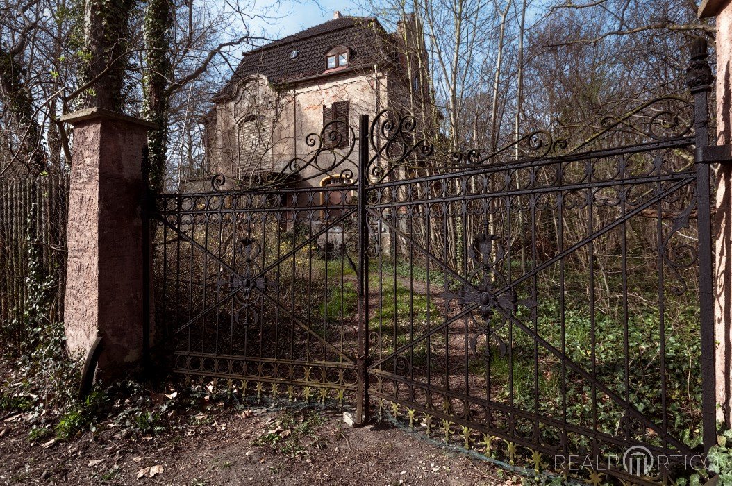 Villa aus der Gründerzeit: Schmiedeeisernes Tor, Allemagne